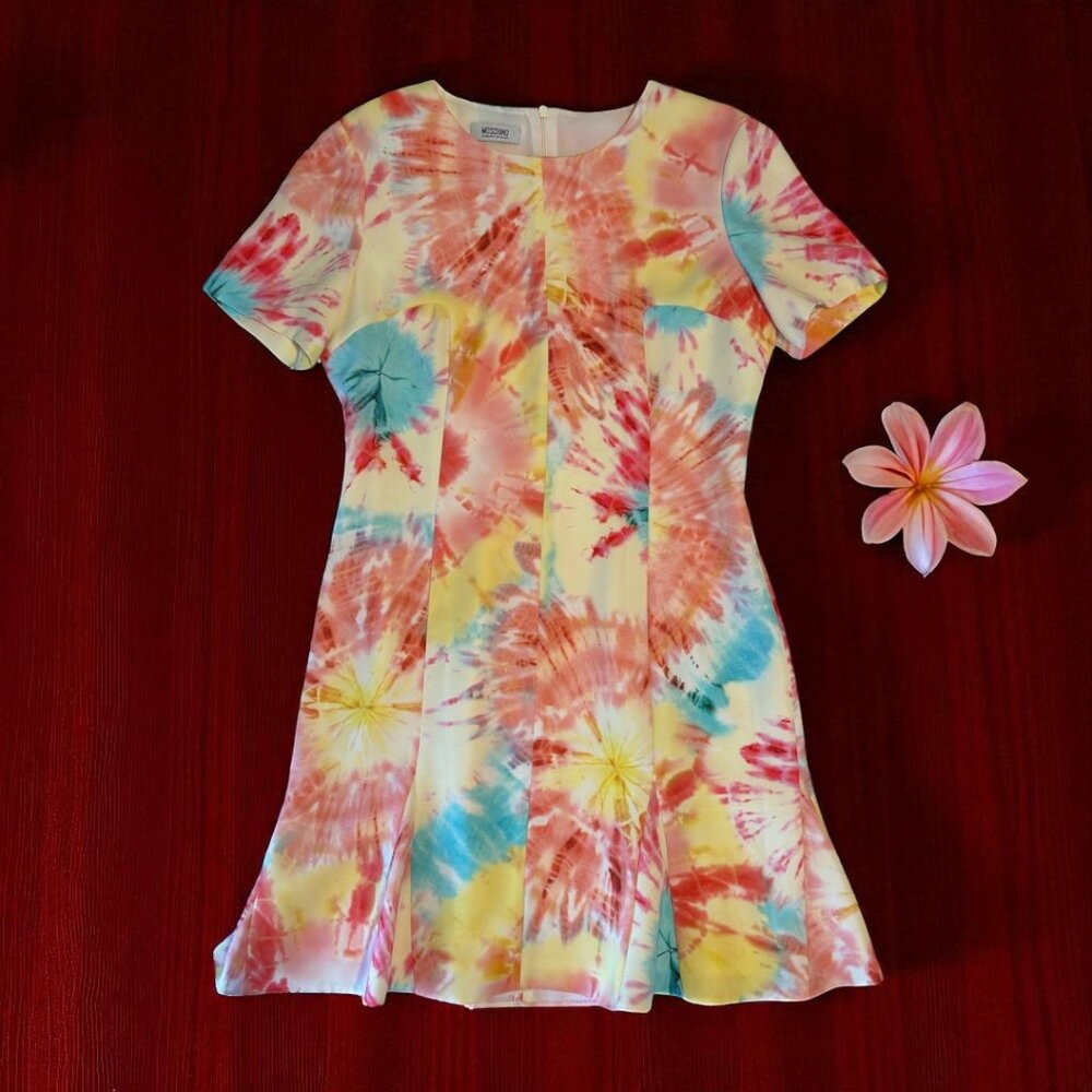 Moschino Cheap and Chic tie-dye print dress